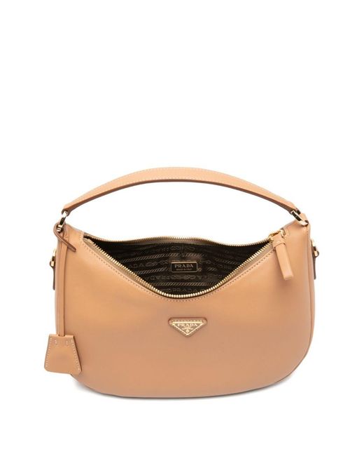 Prada Natural Leather Shoulder Bag