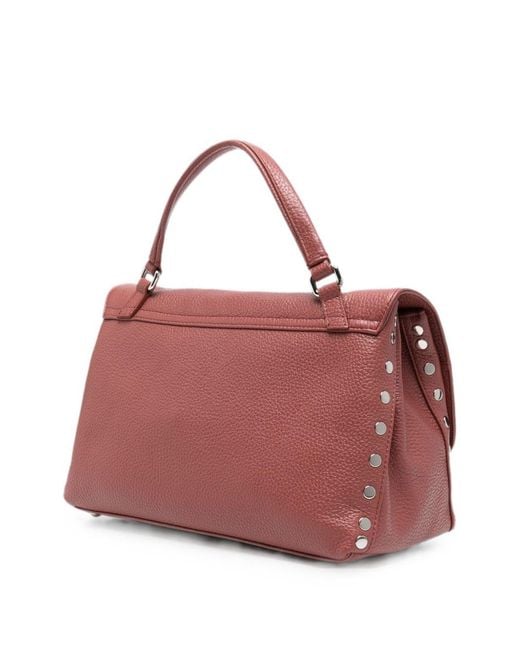 Zanellato Red Postina Daily Small Leather Handbag