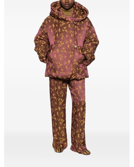 Dries Van Noten Brown Vacali Printed Jacket