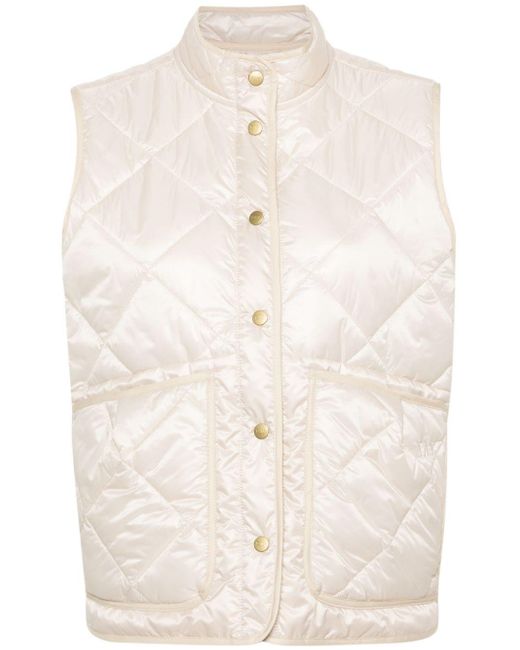 Fay Natural Quilted Padded Gilet