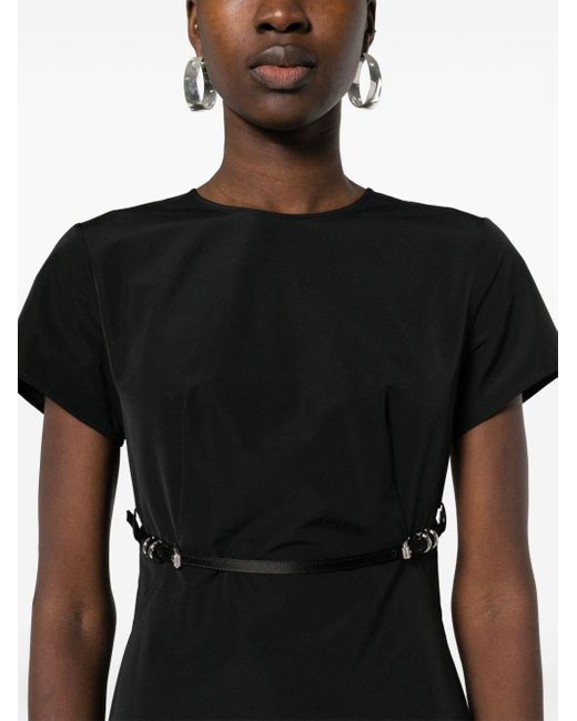 Givenchy Black Voyou Belted Mini Dress