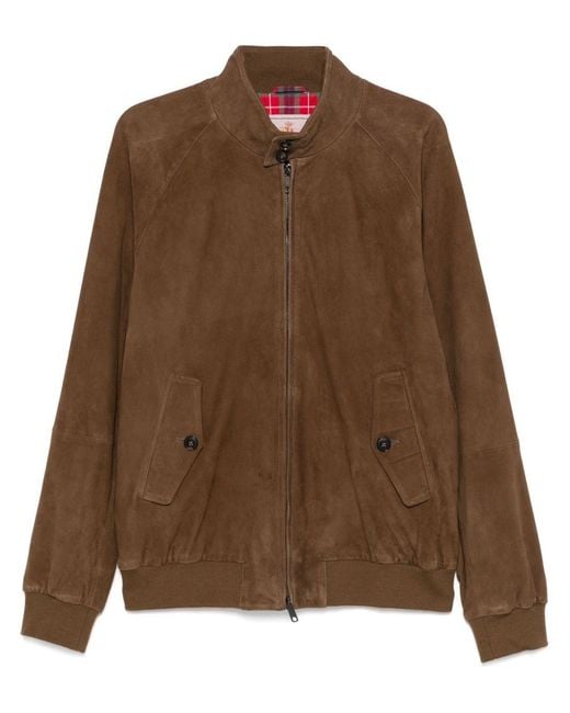 Baracuta Brown Suede Jacket for men
