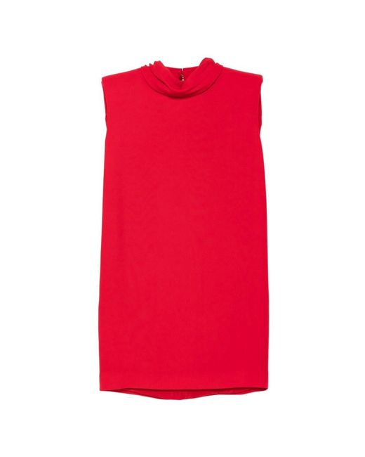 Valentino Red Silk Mini Dress