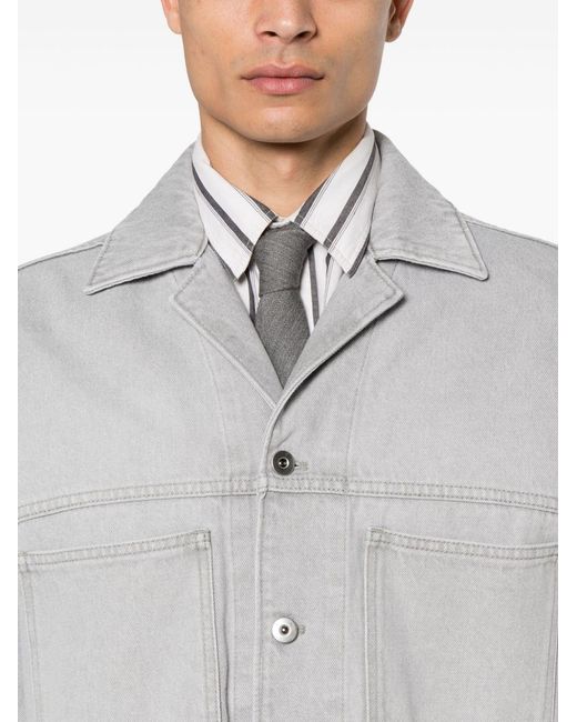 Bottega Veneta Gray Denim Shirt for men