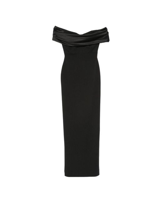Solace London Black Adele Maxi Dress