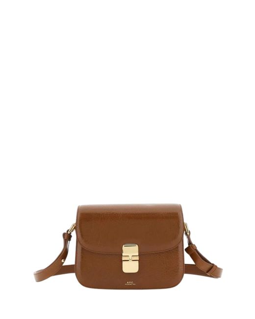 Borsa Piccola Grace di A.P.C. in Brown