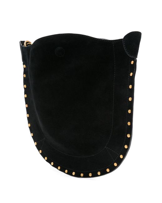 Isabel Marant Black Oskan Soft Leather Hobo Bag