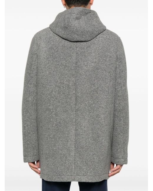 Manuel Ritz Gray Wool Coat for men