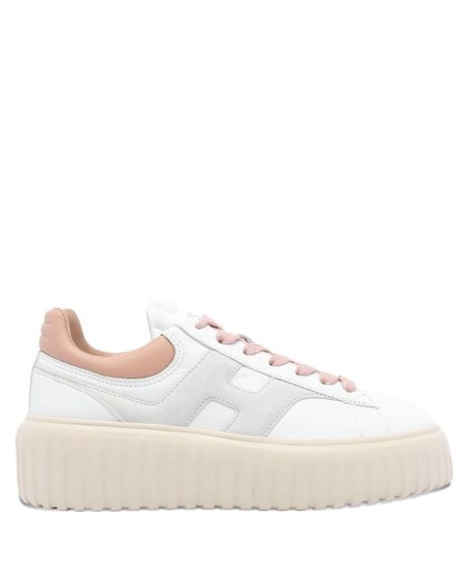 Hogan White Powder Shoes Sneakers