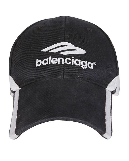 Balenciaga Black 3B Logo Cap for men