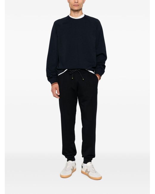 Paul Smith Black Cotton Blend Sweatpants for men
