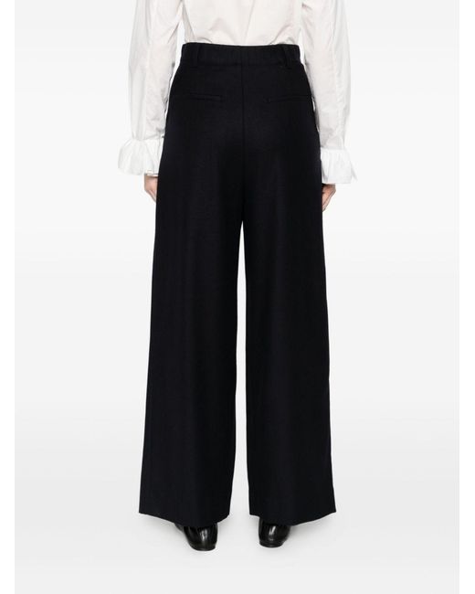Susanne Bommer Black Silk Blend Trousers