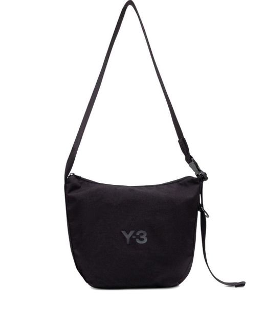 Y-3 Black Nylon Crossbody Bag for men