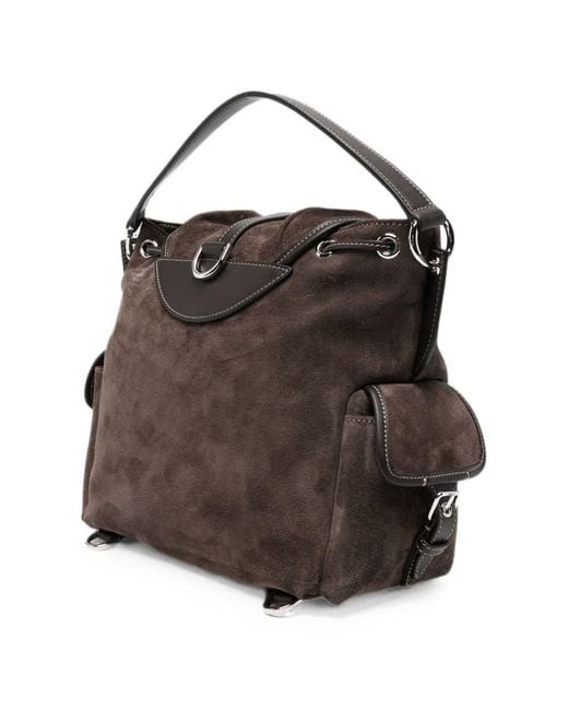 Tod's Black T Timless Mini Leather Backpack