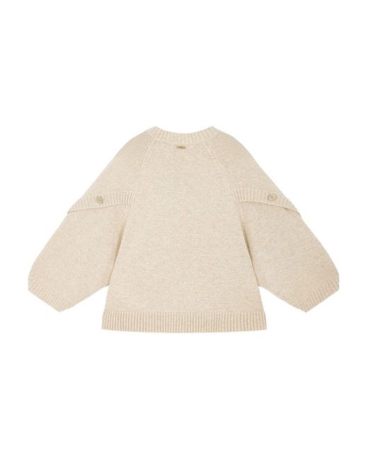 Max Mara Natural Wool And Cashmere Blend Sweater