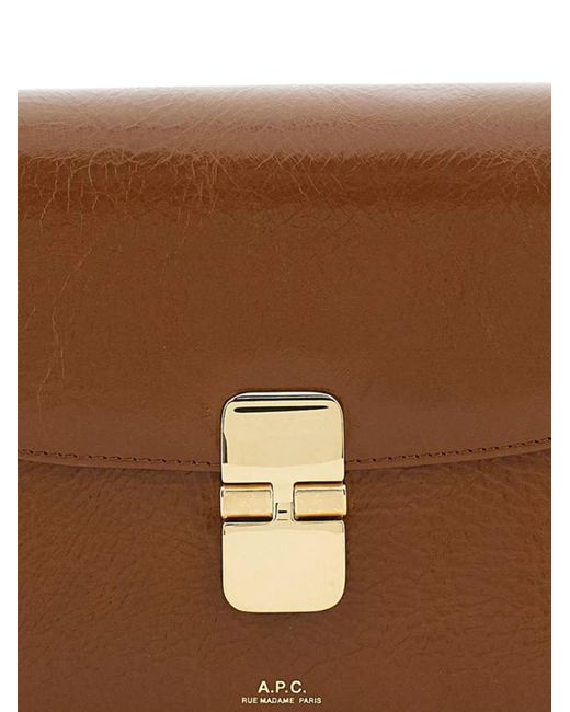 Borsa Piccola Grace di A.P.C. in Brown