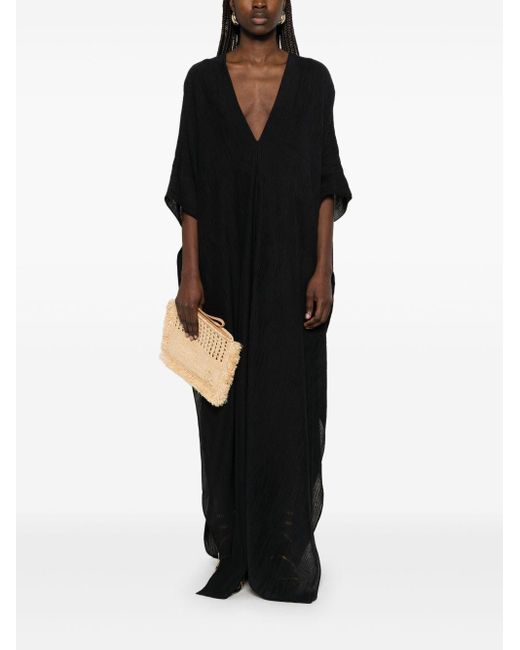 ‎Taller Marmo Black Rio Maggiore Kaftan Dress