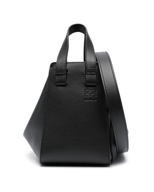 Loewe Black Hammock Compact Leather Handbag