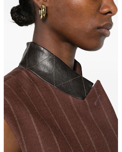 Brunello Cucinelli Brown Wool Vest
