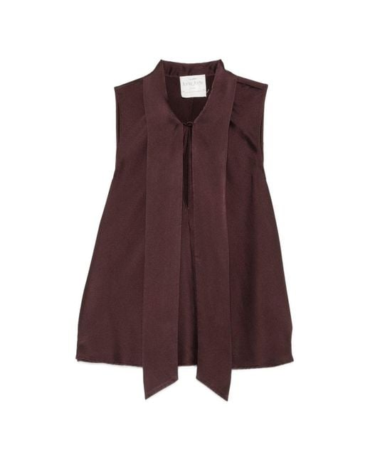 Forte_forte Purple Silk Top