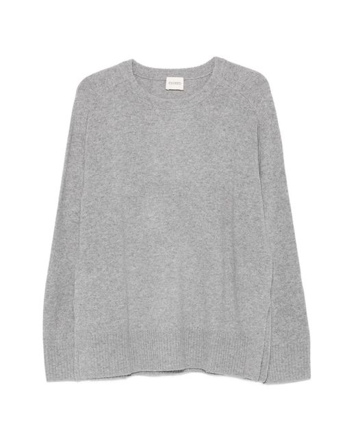 Closed Gray Wool Crewneck Sweater