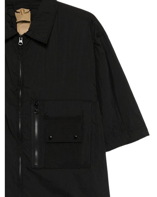 C P Company Black Shirt With Zip for men