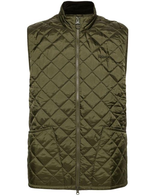 Barbour Green Monty Quilted Gilet for men