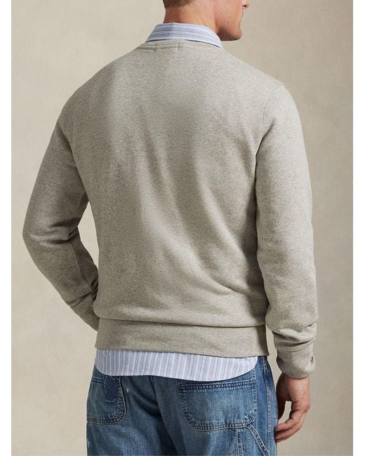 Polo Ralph Lauren White Heritage Bear Sweatshirt for men