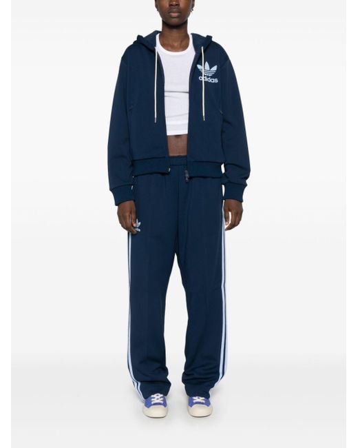 Felpa Con Logo di Adidas by Wales Bonner in Blue da Uomo