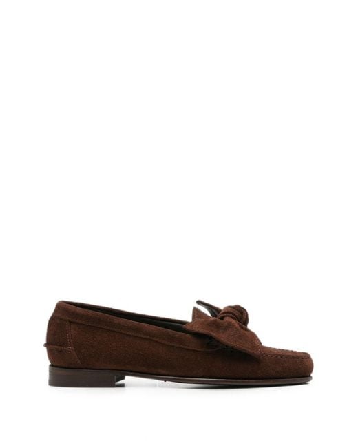 Hereu Brown Corbati Suede Leather Loafers