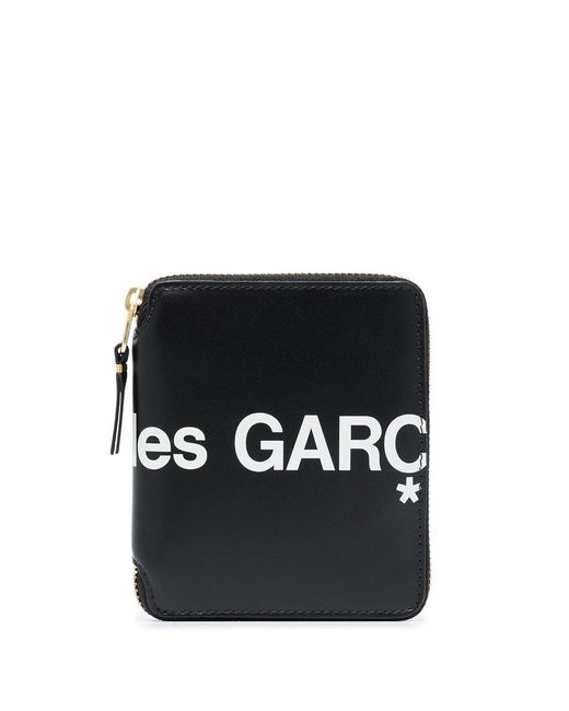 Comme des Garçons Black Bi-Fold Wallet With Zip for men