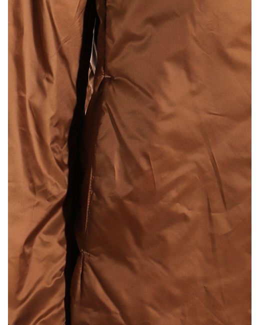 Max Mara Brown Nylon Padded Blouson Jacket