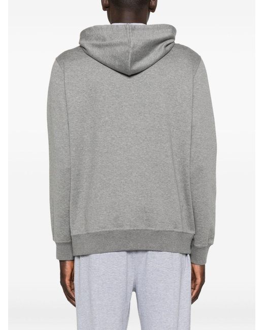 Brunello Cucinelli Gray Cotton Blend Hoodie for men