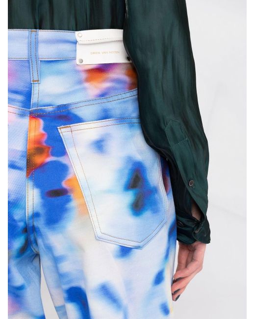Dries Van Noten Tie-dye Print Denim 