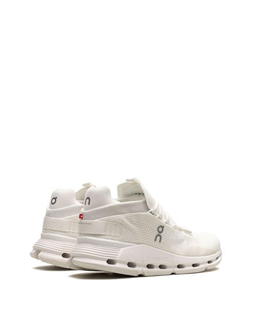 On Shoes White Cloudnova Undyed Sneakers