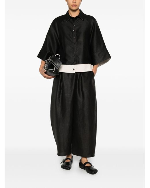 SOH Black Silk Blouse