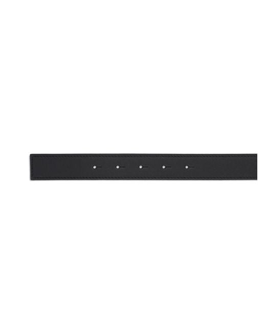 Loewe Gray Anagram Leather Belt