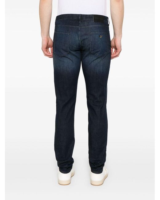 Emporio Armani Blue Denim Cotton Jeans for men