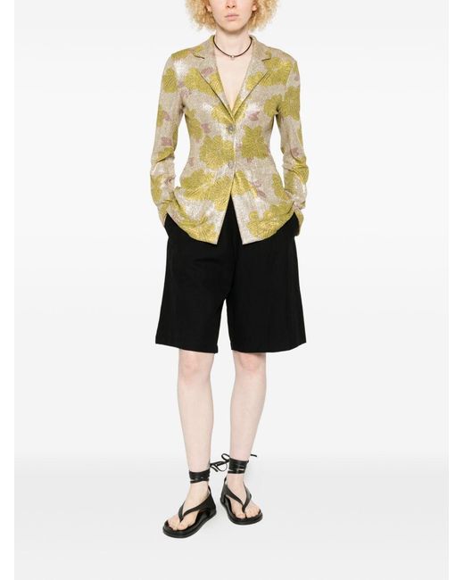 Siyu Green Rosella Single-Breasted Jacket