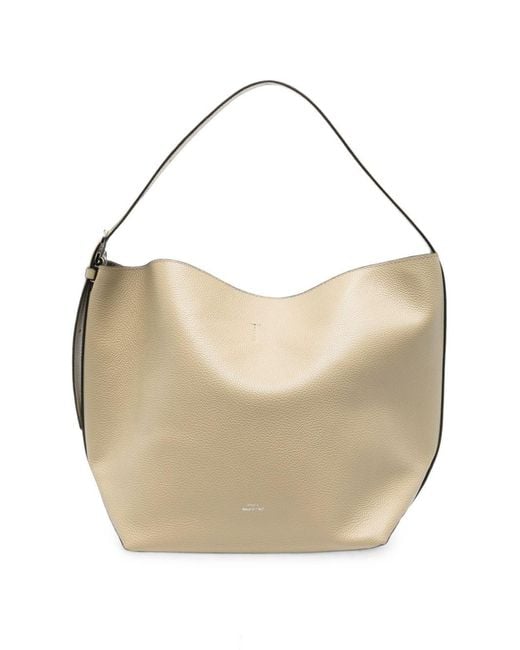 Totême White Belted Medium Shoulder Bag