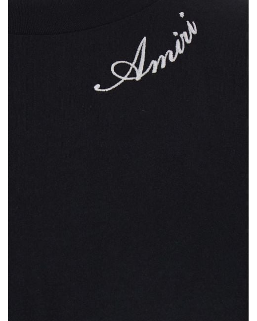 Amiri Black Logo T-Shirt for men