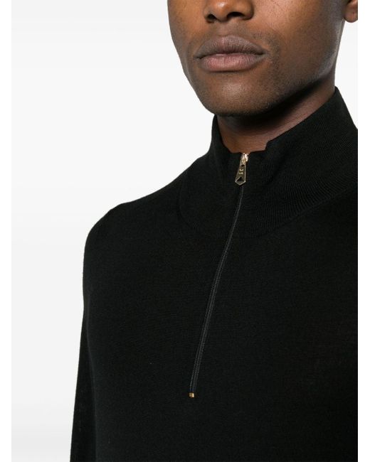 Paul Smith Black Merino-wool Pullover for men