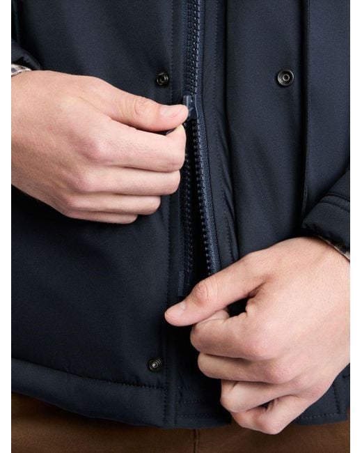 Fay Black Double Front Caban Jacket for men