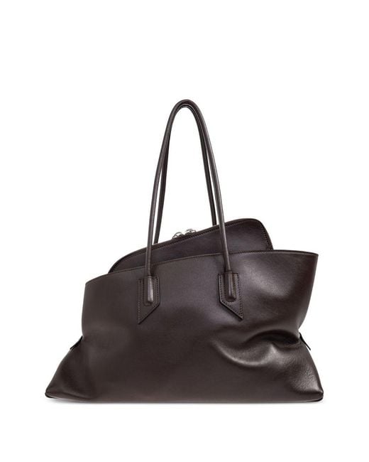 The Attico Black 'La Passeggiata Medium' Shoulder Bag