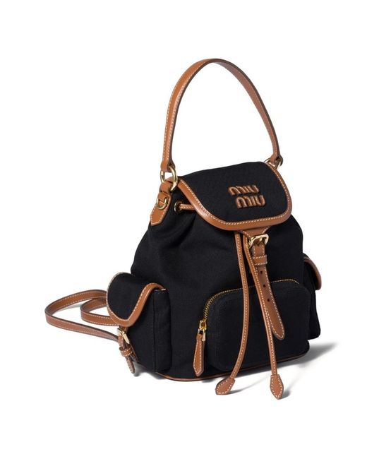 Miu Miu Black Zaino