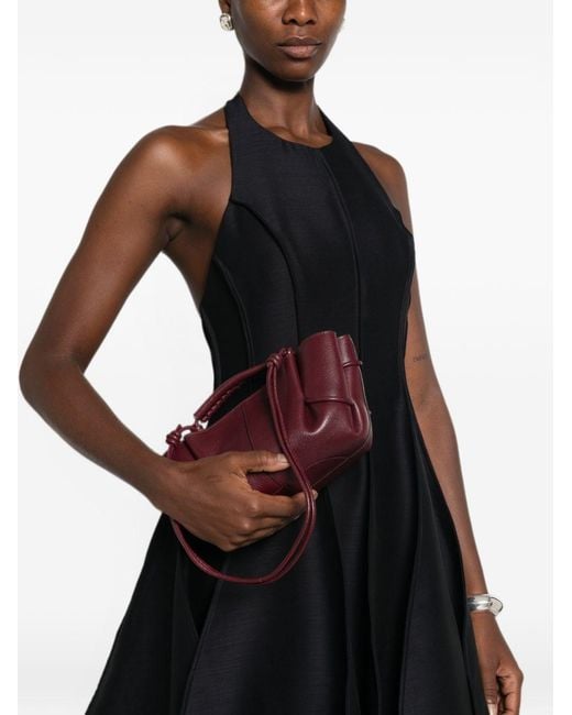 Hereu Purple Arta Leather Shoulder Bag