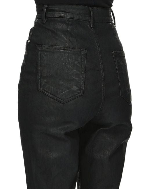 Rick Owens Black Bootcut Denim Jeans