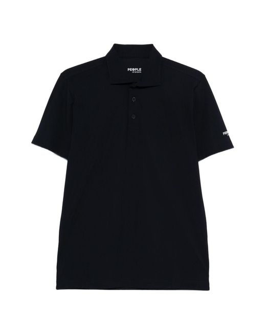 People Of Shibuya Black Masamba Polo Shirt for men