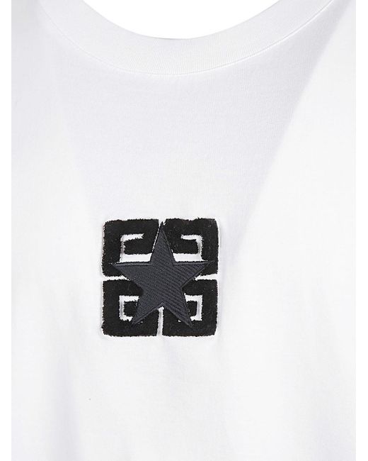 Givenchy White Cotton T-shirt for men