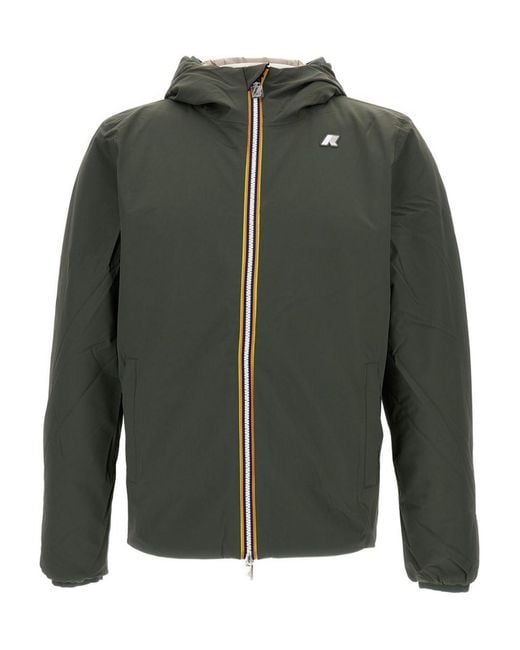 K-Way Green Reversible Jack Jacket for men